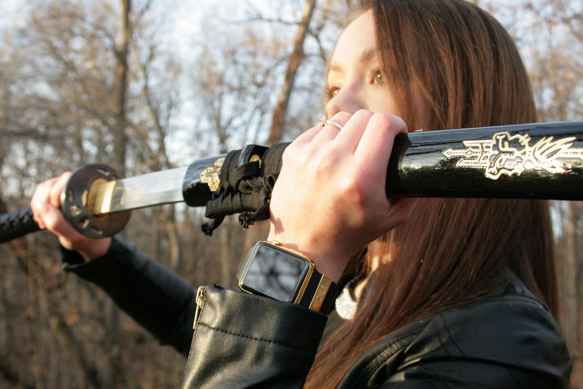 Gold plated Apple Watch with Gold Shogun Charm Link The Time Preserve
