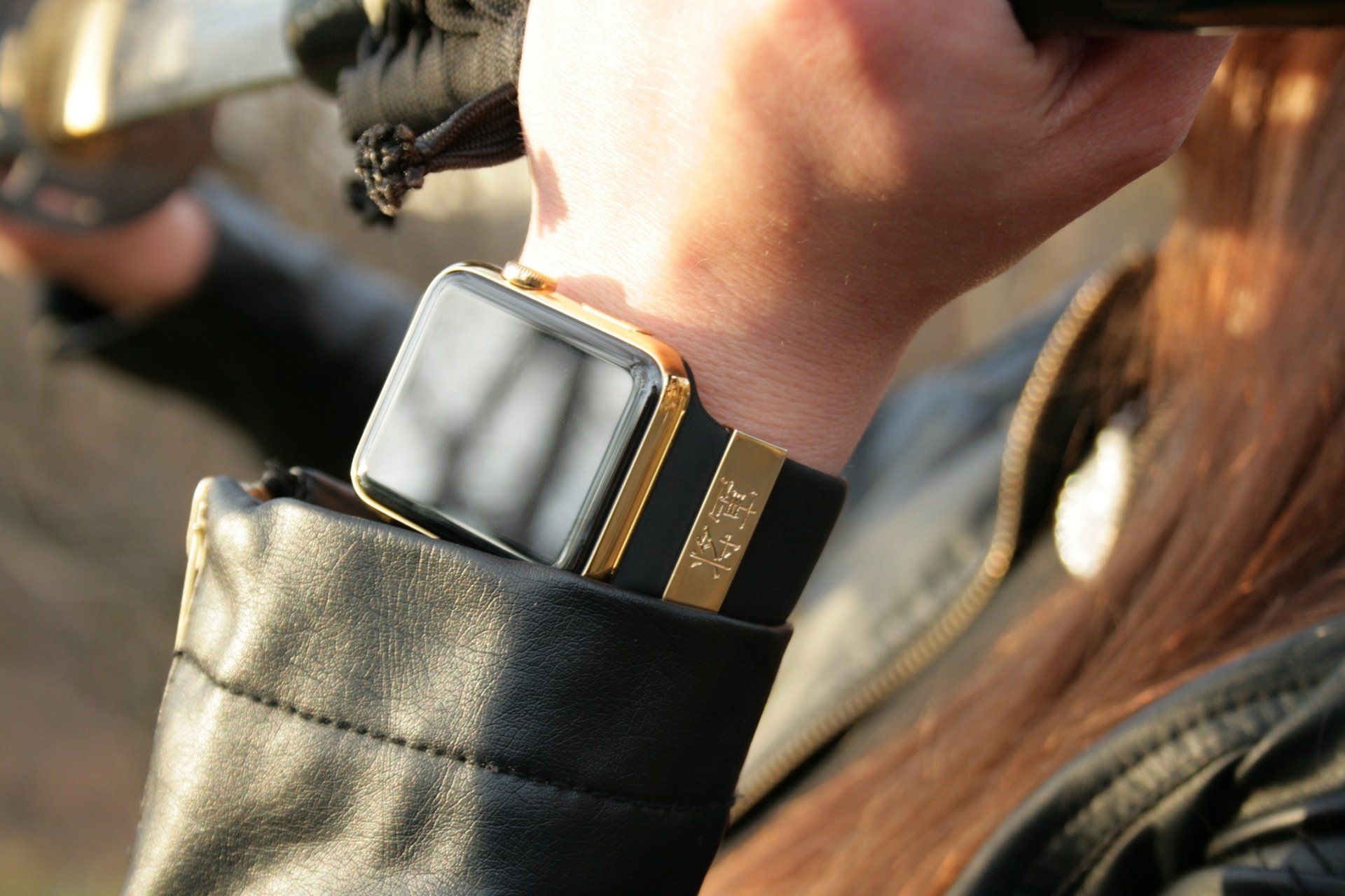 Gold plated Apple Watch with Gold Shogun Charm Link The Time Preserve