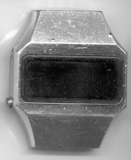 LED watch before restoration at The Time Preserve