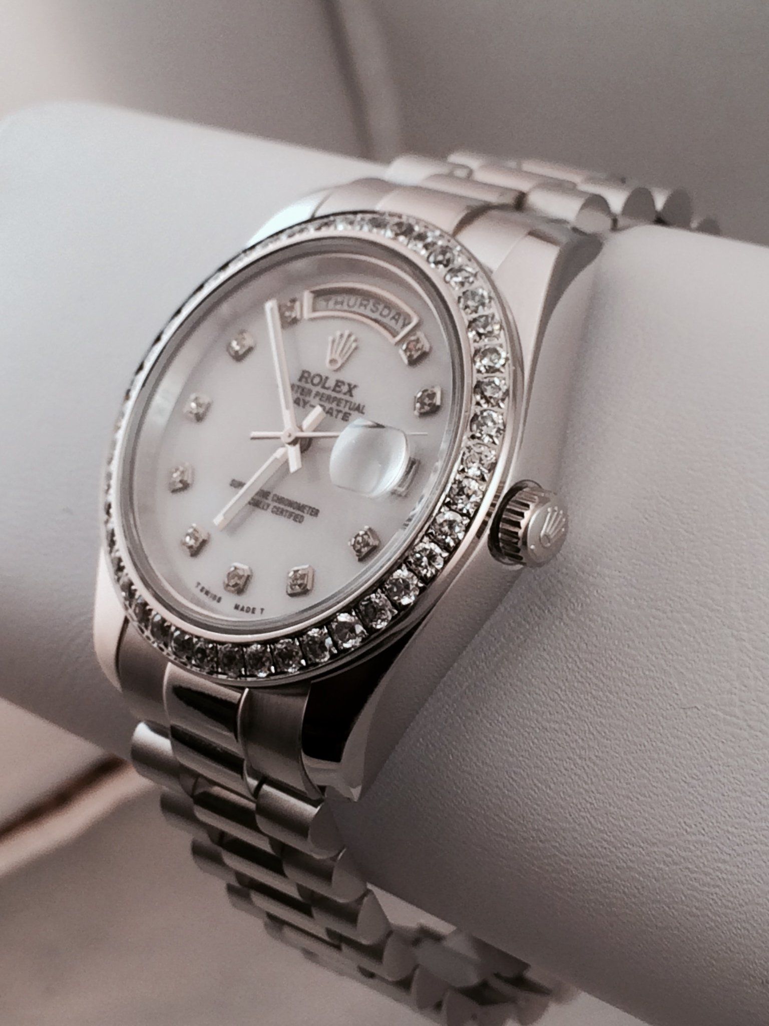 Rolex restored in Platinum