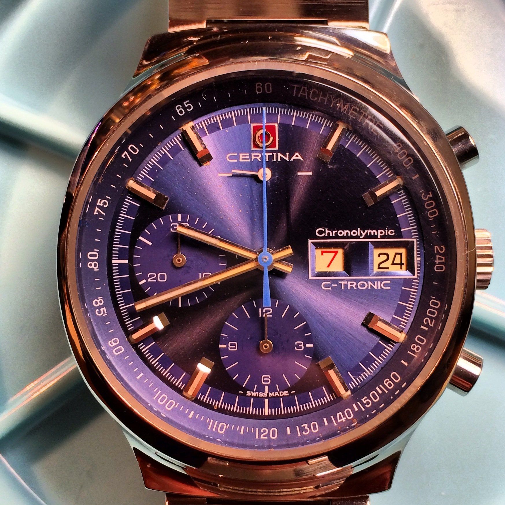 Certina c-tronic chronolympic polished