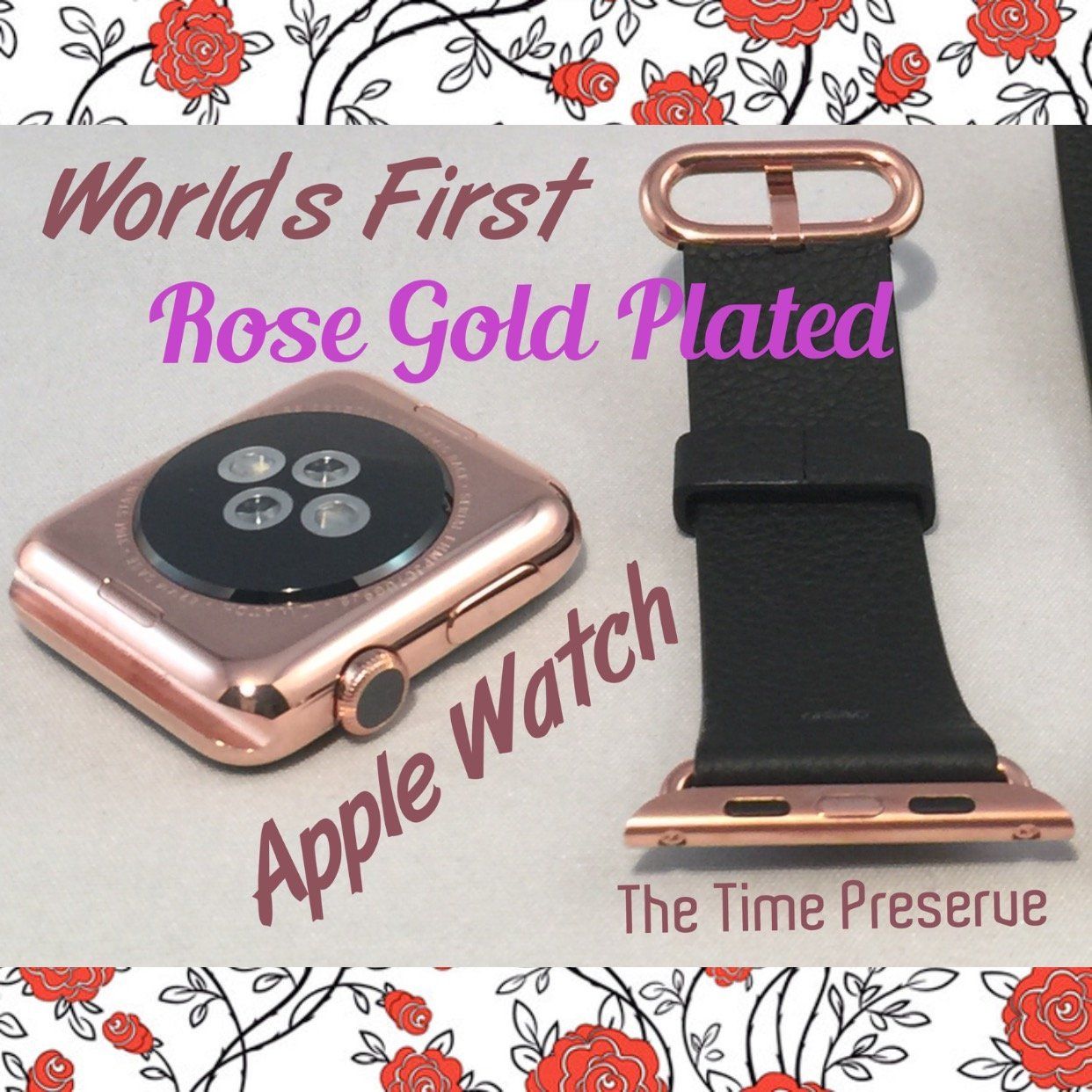 rose gold apple watch the time preserve