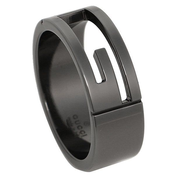 black rhodium ring
