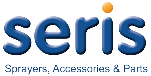 The logo for seris sprayers, accessories and parts