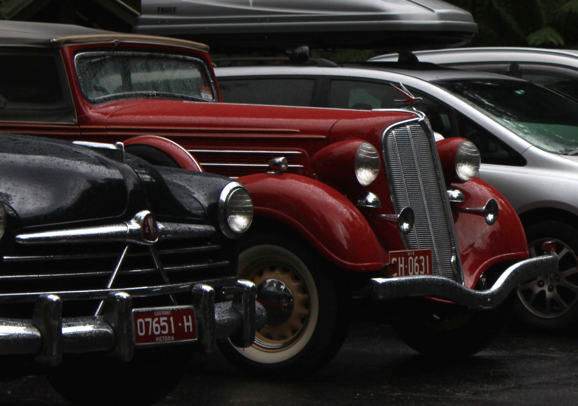 1949 Hudson 1935 Hudson 8 Roadster Raining club event