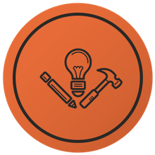 Hammer Lightbulb And Pencil Icon