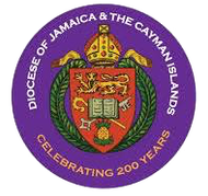 A coat of arms with a lion , a book , and a pineapple.