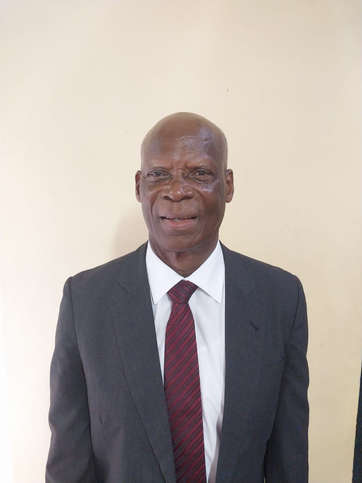 A man in a suit and tie is smiling for the camera