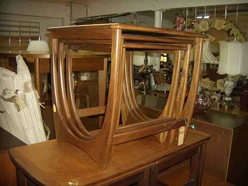 Wooden Decorated Table — Table and Chair Furniture in Antique Shop in Sacramento, CA