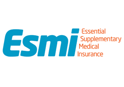 The logo for esmi essential supplementary medical insurance