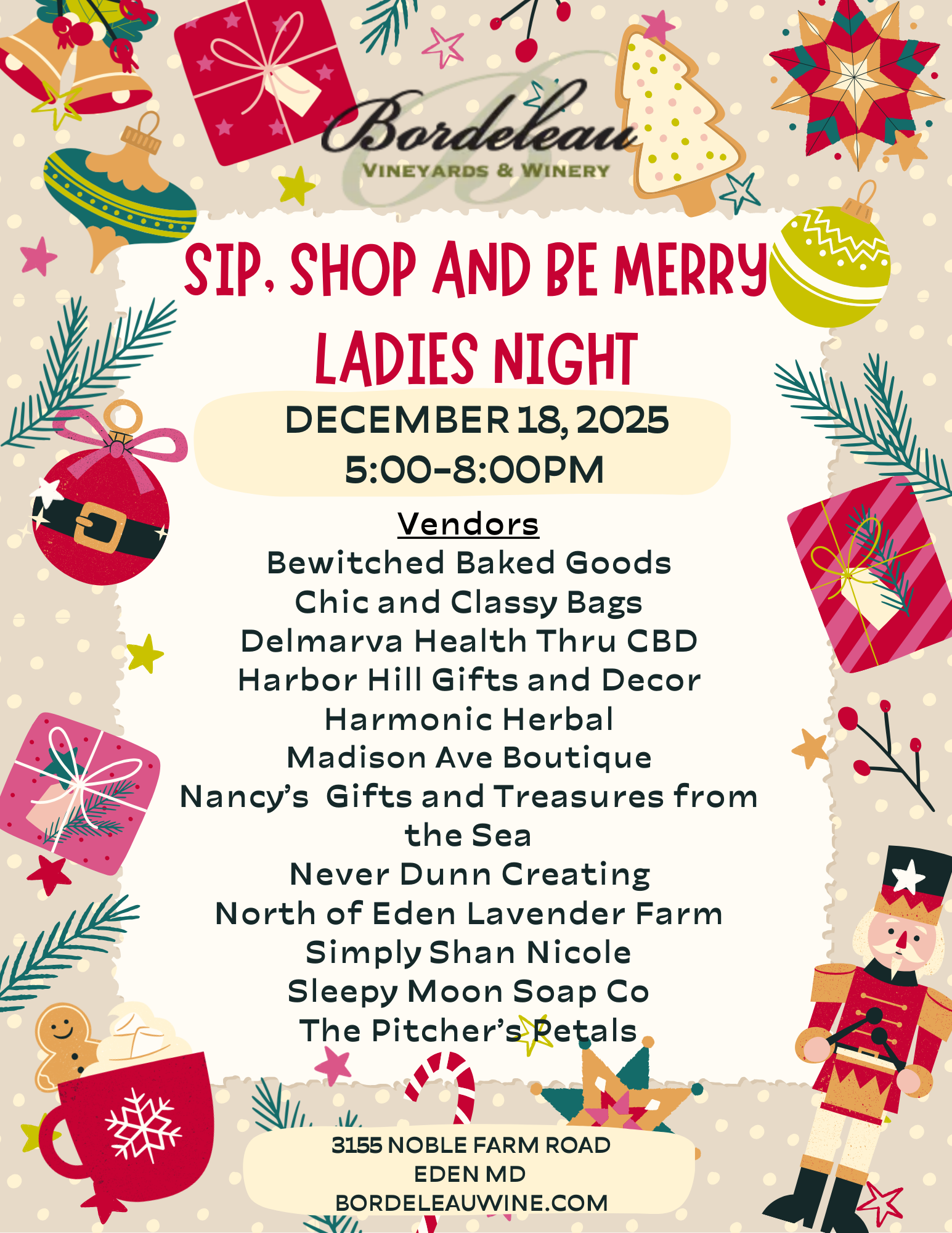Ladies Night - Sip, Shop, and Be Merry