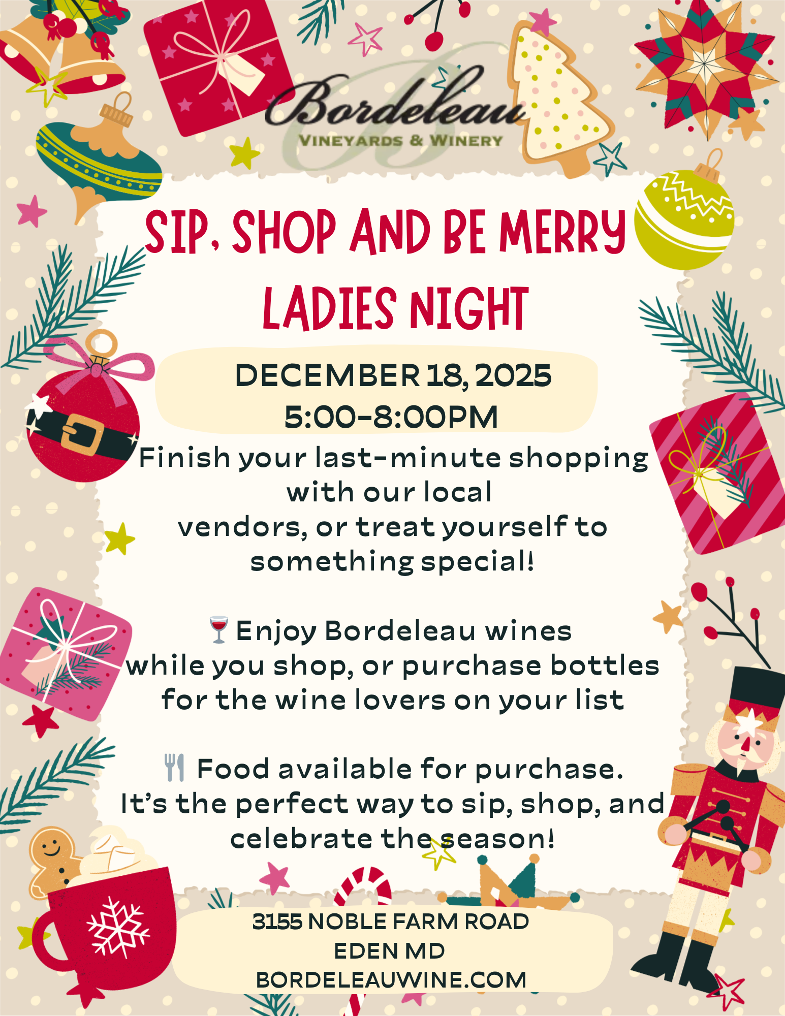 Ladies Night - Holiday Sip & Shop