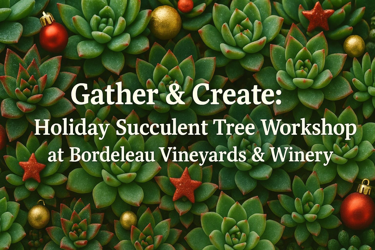 Succulent Christmas Tree Class
