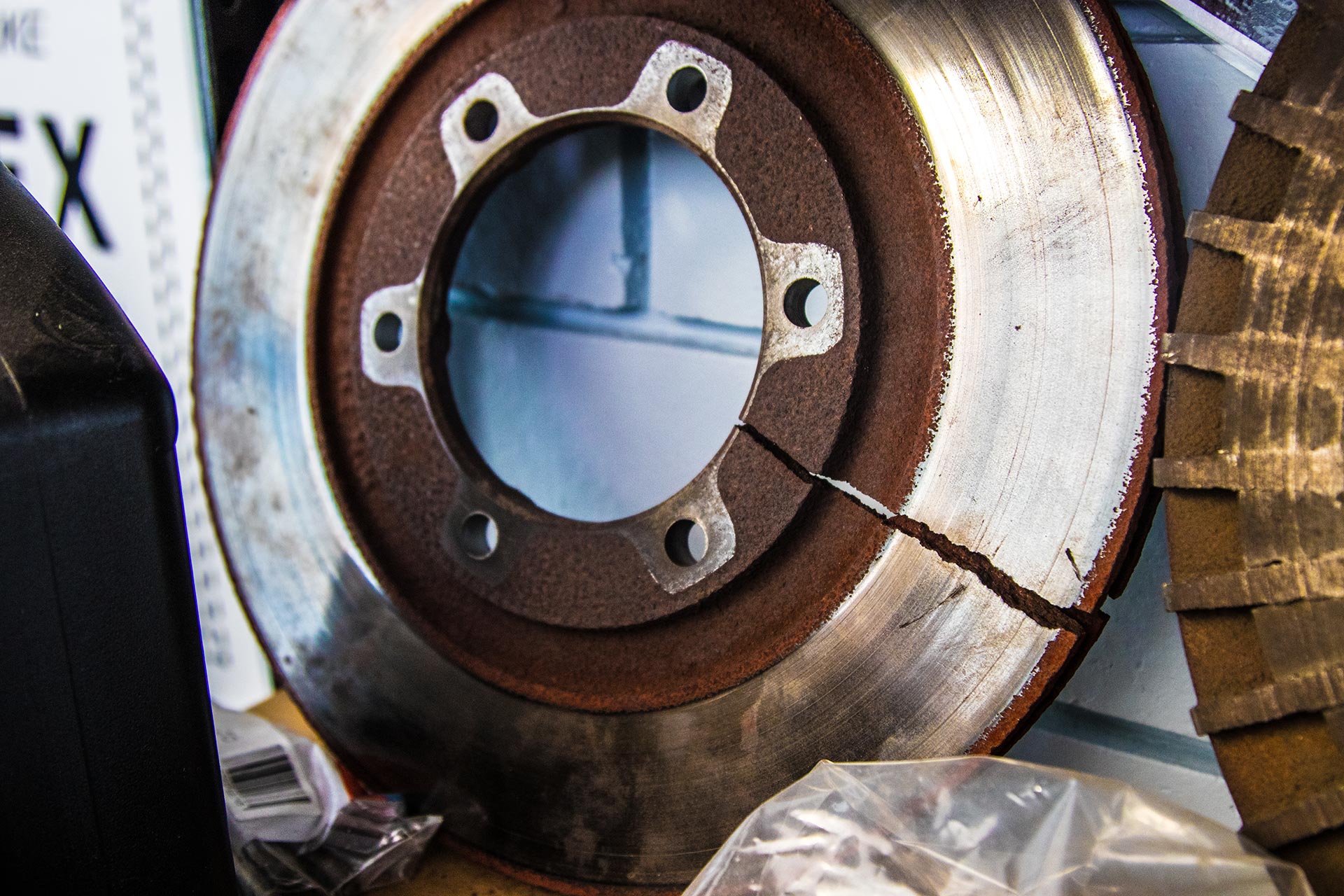 Cracked Brake Disc — Brake Service Specialists, NSW