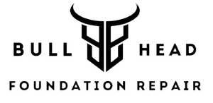 Logo for Bull Head Foundation Repair: a bull's head with a stylized design and the company name.