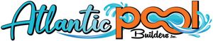 Logo for Atlantic Pool Builders. Text 