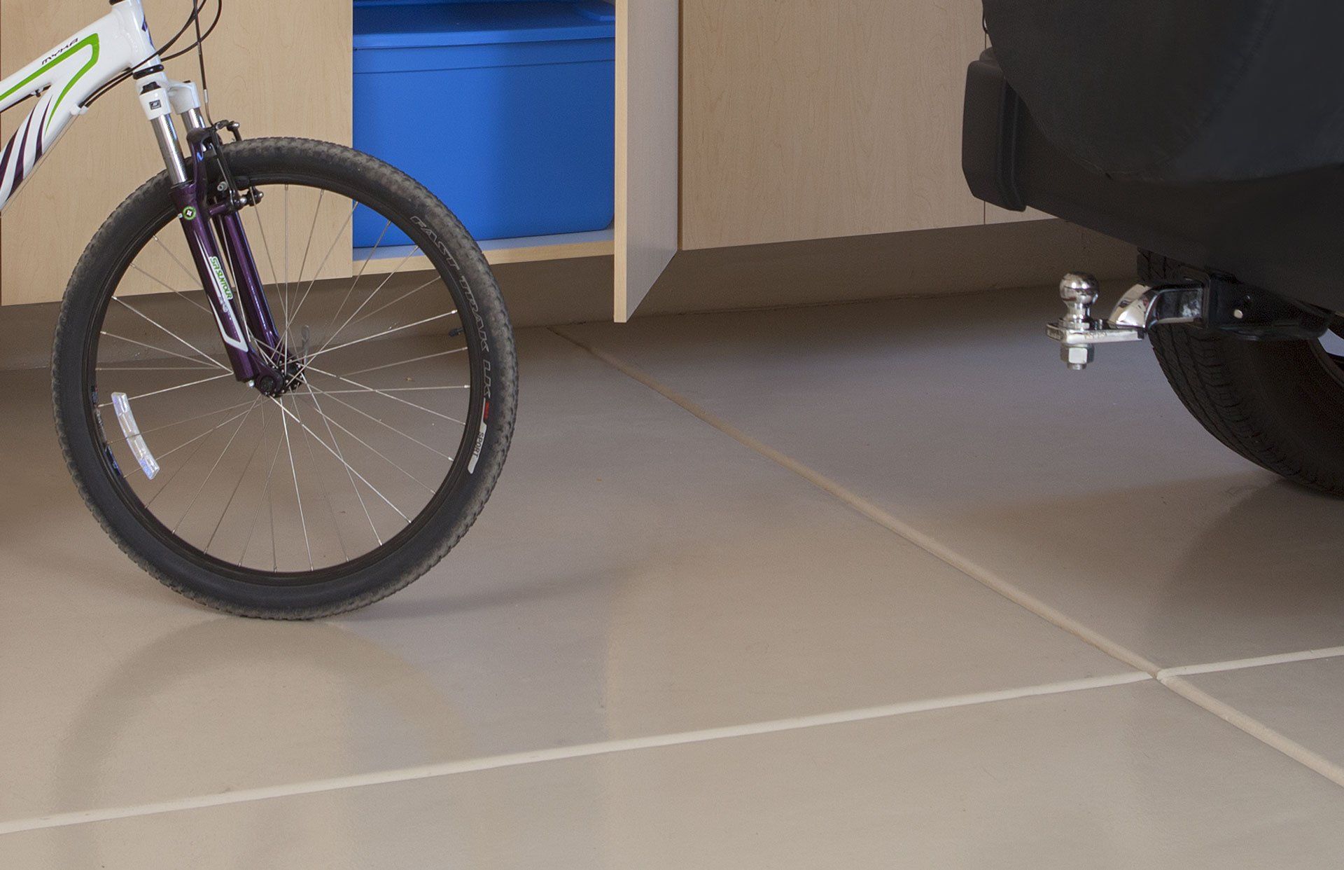 Solid Color Epoxy Garage Flooring