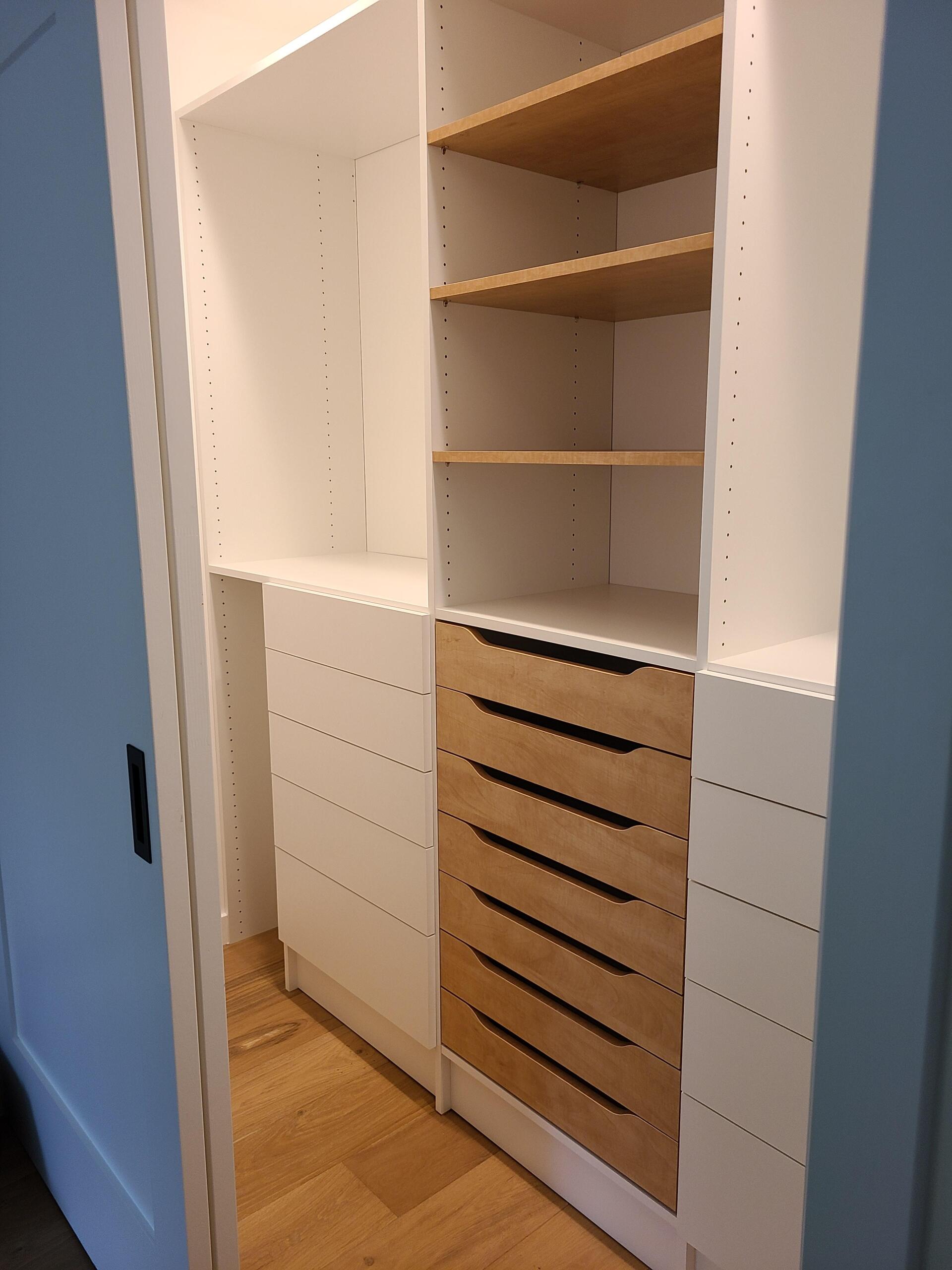 Custom Closet System Installation Project