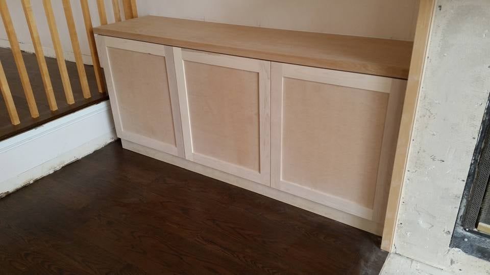 Custom Wood Storage Bench