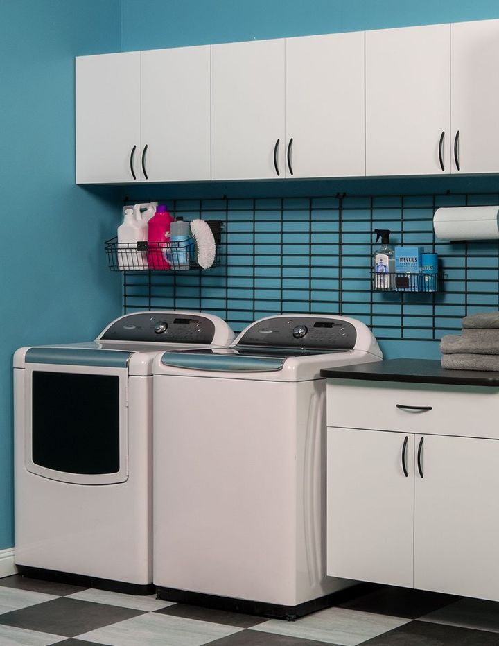 Custom Laundry Cabinet Storage System
