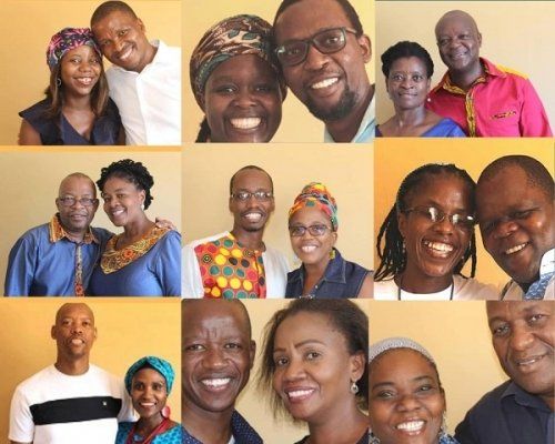 (Top, from left to right: Mogotsi and Audrey Mmutle, Moageledi and Ntokozo Monamati, Justin and Keamogetse Setlhare.  Middle, left to right: Bruce and Peggy Obusitse, Rapula and Kedibonye Malejane, Koorileng and Morwalela Kesalopa  Bottom, left to right: Kagiso and Tshegofatso Dichi, Tebogo and Theriso Matebesi, Lame and Olebogeng Gare)