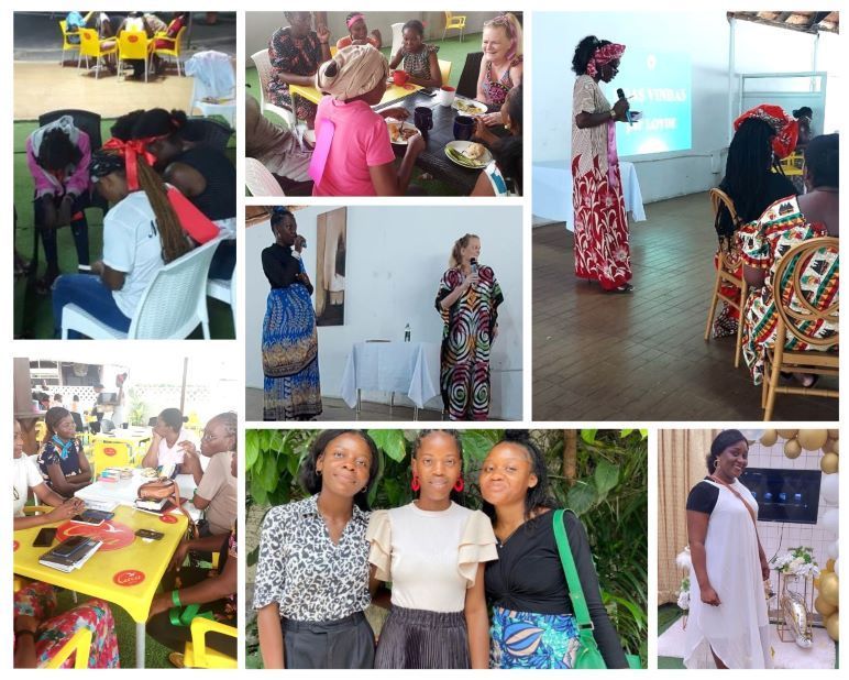 Women at retreat in Angola