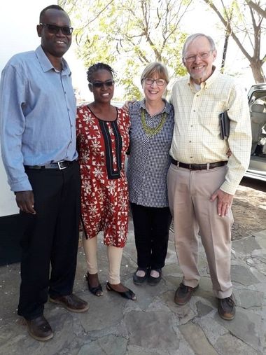 JB and Pascasie welcomed Frank and Beth Radcliff to their house during the couple's visit to Southern Africa