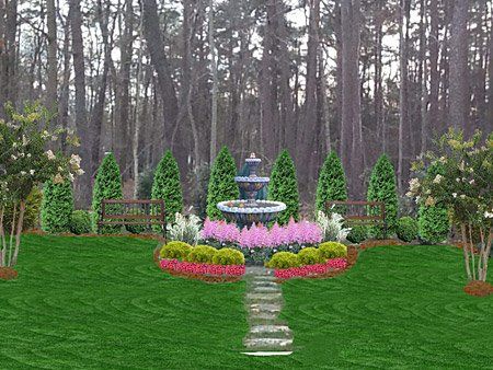 After Fountain Landscaping — Lakewood, NJ — Howard Payne Landscaping & Design Inc.
