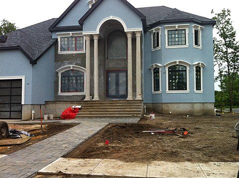 Front Stonework Walkway — Lakewood, NJ — Howard Payne Landscaping & Design Inc.