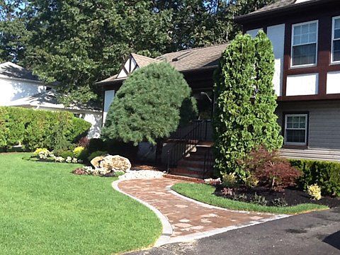 Stonework Style Walkway — Lakewood, NJ — Howard Payne Landscaping & Design Inc.