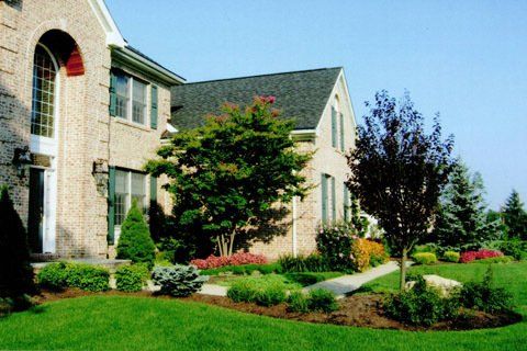 Big House with Trees Landscaping Design — Lakewood, NJ — Howard Payne Landscaping & Design Inc.