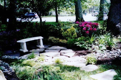 Front Yard Stonework Service — Lakewood, NJ — Howard Payne Landscaping & Design Inc.