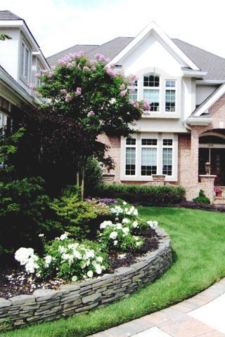 Circle Flower Bed Landscaping Design — Lakewood, NJ — Howard Payne Landscaping & Design Inc.