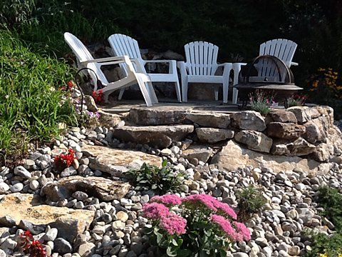 Backyard Lawn Chairs Setup — Lakewood, NJ — Howard Payne Landscaping & Design Inc.