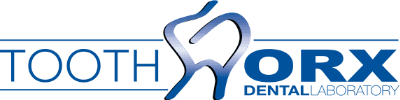 A logo for toothwork dental laboratory with a tooth on it