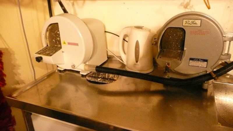 Machine used at the denture clinic