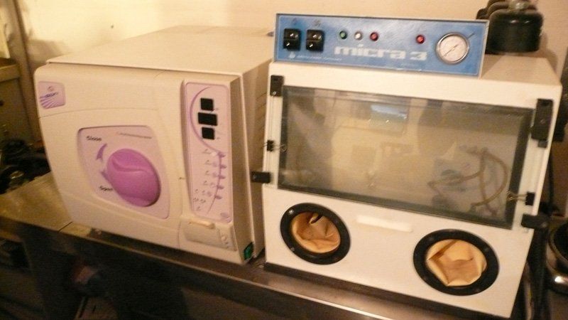 Machine used at the denture clinic