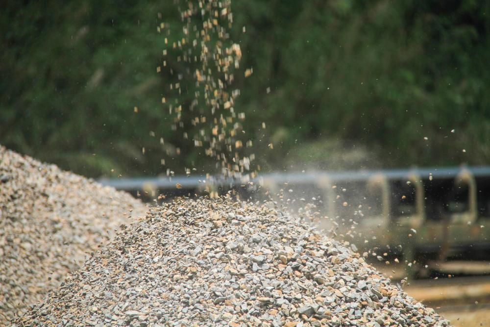 A Pile of Gravel is Being Poured Into a Pile of Gravel — Zappala Quarries in Innisfail, QLD