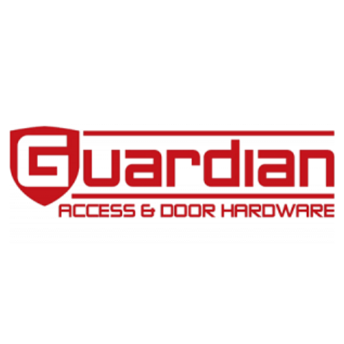 The logo for guardian access and door hardware