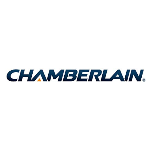 The chamberlain logo is on a white background.