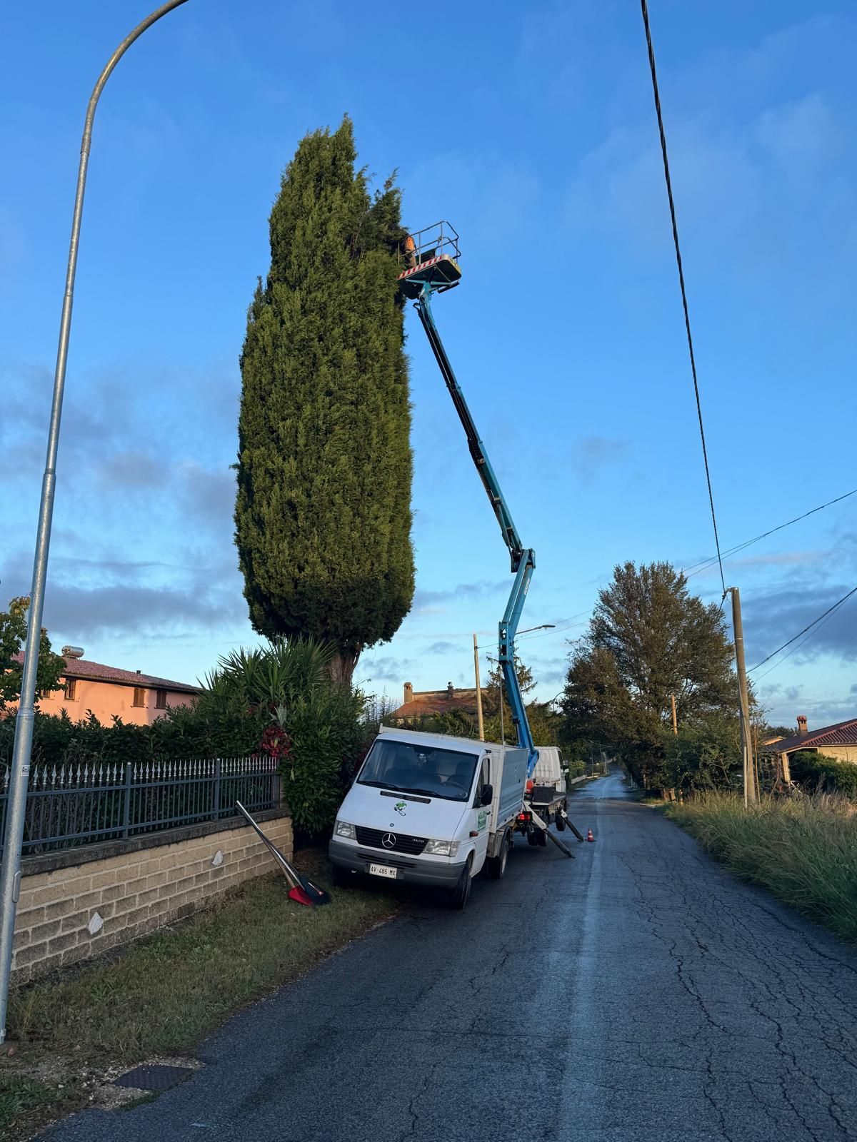 potatura con cestello
