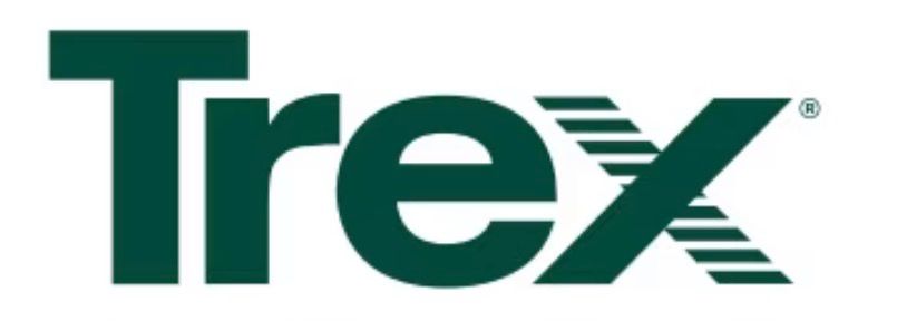 Trex logo in dark green, with a stylized 