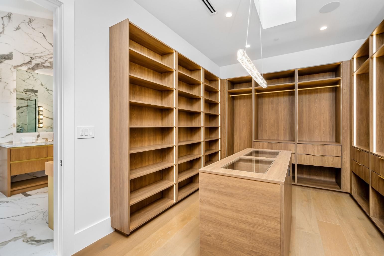 Walk in Closet With Lots of Shelves — Halls Cabinets & Joinery in Harlaxton, QLD