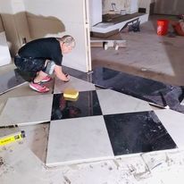 Installing Tiles — Dallas, TX — Sosa Construction