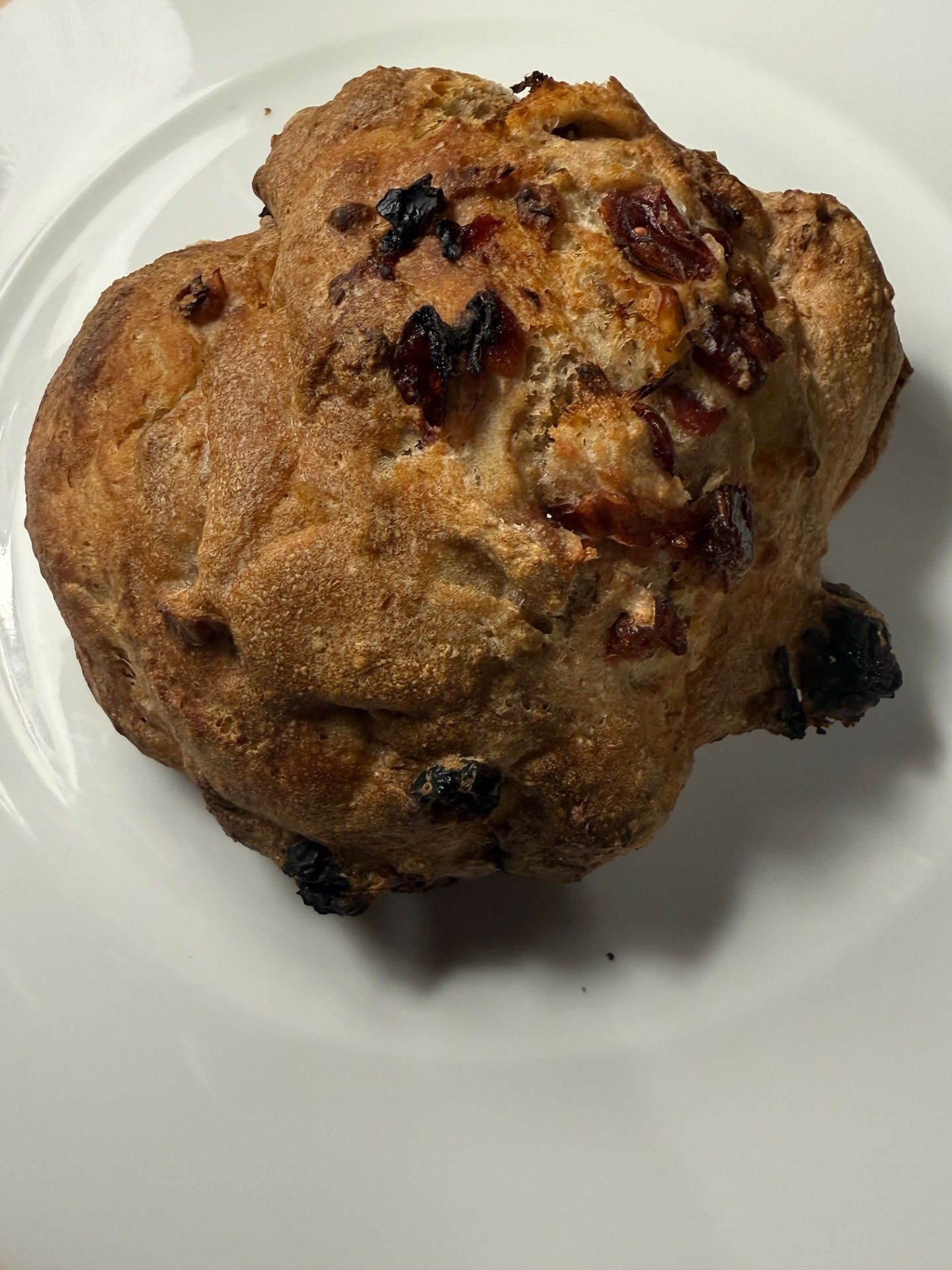 Speltbolle m. tranebær og valnødder