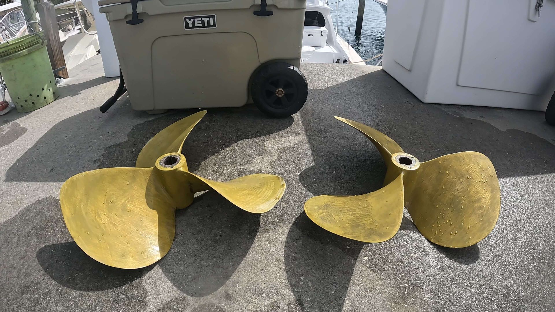 a pair of propellers
