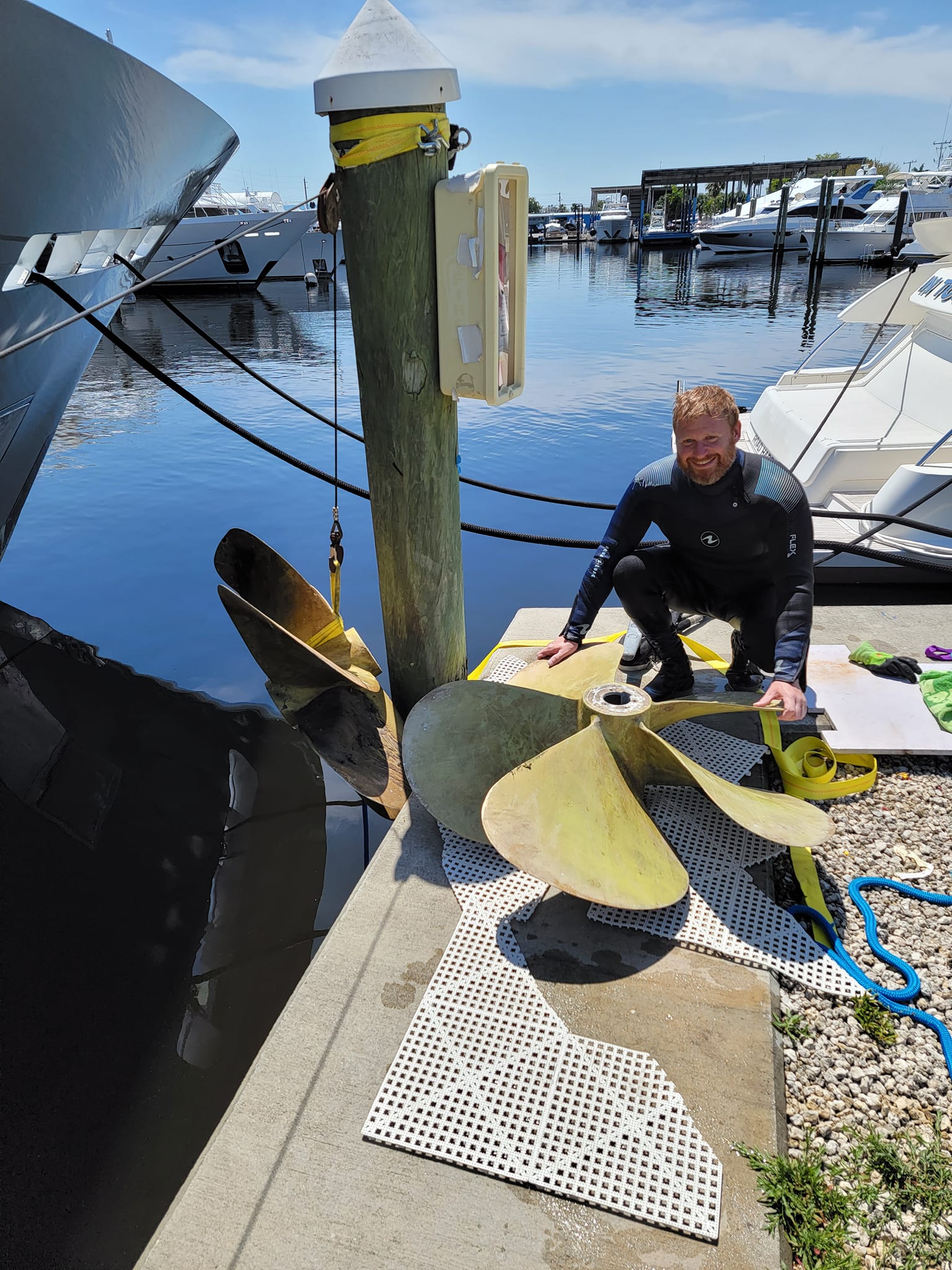 A hull diver shows the 46