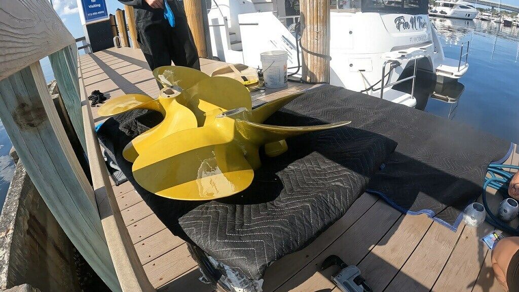 30- Propeller Repair - 52' Horizon Power Cat