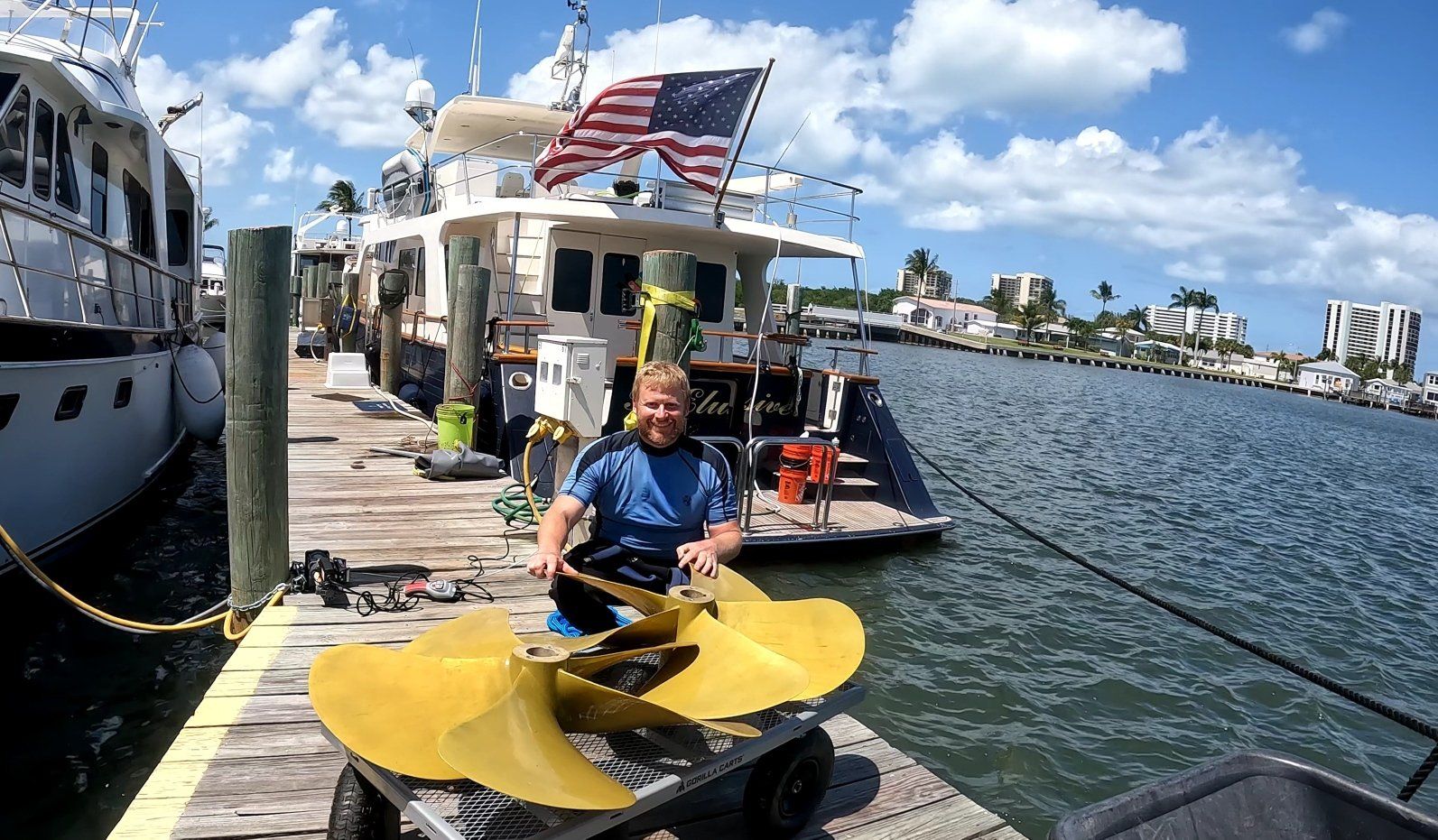 A hull diver shows the 38