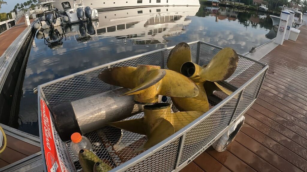 Volvo Penta IPS N4 Propeller Repair - 48' Riviera